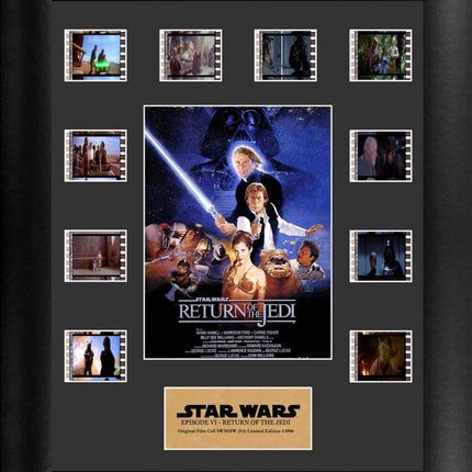 Star Wars Episode VI Return of the Jedi Mini Montage Framed FilmCells Presentation