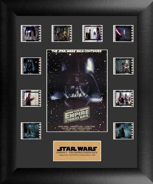 Star Wars: Episode V The Empire Strikes Back Limited Edition Mini Montage Framed FilmCells Presentation