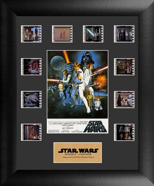 Star Wars: Episode IV A New Hope FilmCells Presentation Mini Montage Wall Art