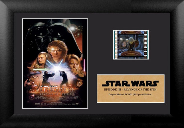 Star Wars Episode III Revenge of the Sith Minicell FilmCells Framed Desktop Presentation