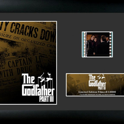 The Godfather Part III Newspaper Minicell FilmCells Framed Desktop Presentation