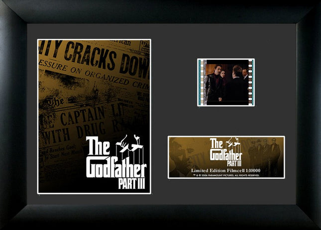 The Godfather Part III Newspaper Minicell FilmCells Framed Desktop Presentation