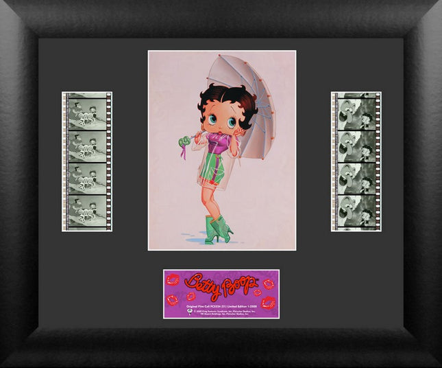 Betty Boop Umbrella Limited Edition Double FilmCells Presentation