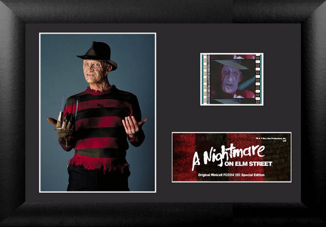 A Nightmare On Elm Street Freddy Minicell FilmCells Framed Desktop Presentation
