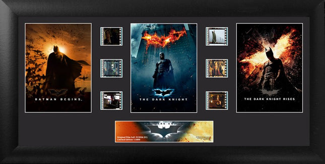 Batman: The Dark Knight Trilogy Tribute FilmCells Presentation Limited Edition Trio Wall Art