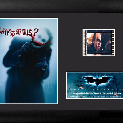 Batman: The Dark Knight Joker Minicell FilmCells Framed Desktop Presentation
