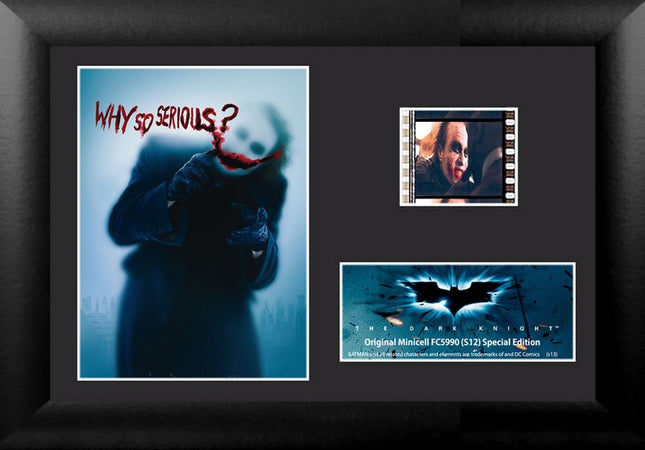 Batman: The Dark Knight Joker Minicell FilmCells Framed Desktop Presentation