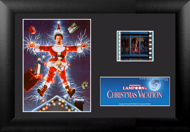 National Lampoons Christmas Vacation Clark Griswold Minicell FilmCells Framed Desktop Presentation