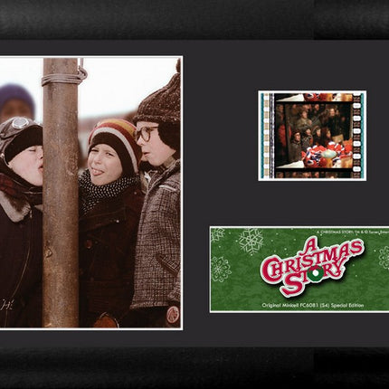 A Christmas Story Triple Dog Dare Ya Minicell FilmCells Framed Desktop Presentation