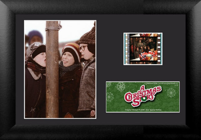 A Christmas Story Triple Dog Dare Ya Minicell FilmCells Framed Desktop Presentation