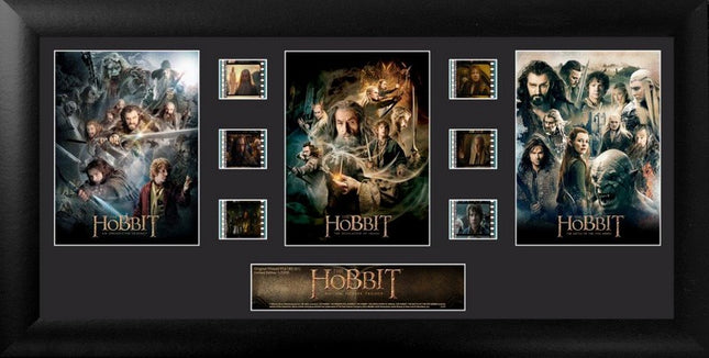 THE HOBBIT TRILOGY S1 Limited Edition Trio Framed FilmCells Presentation