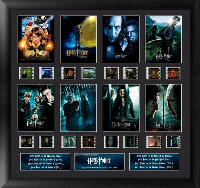 Harry Potter 1-7 Finale S4 FilmCells Presentation Limited Edition Mixed Montage Wall Art