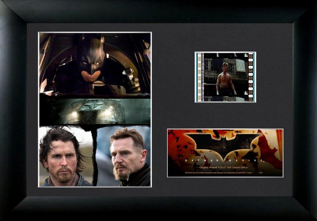 Batman Begins Character Collage Minicell FilmCells Framed Desktop Presentation
