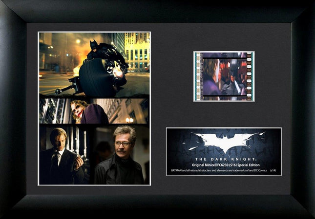 Batman: The Dark Knight Character Collage Minicell FilmCells Framed Desktop Presentation