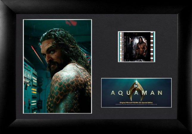 Aquaman Jason Momoa Tattoos Minicell FilmCells Framed Desktop Presentation