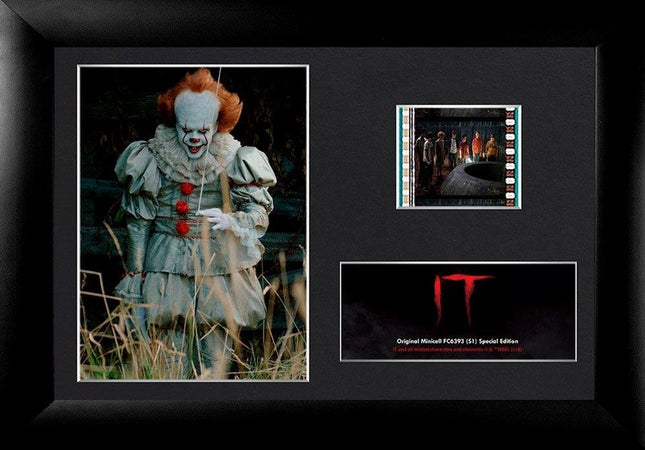 IT Pennywise The Clown Minicell FilmCells Framed Desktop Presentation