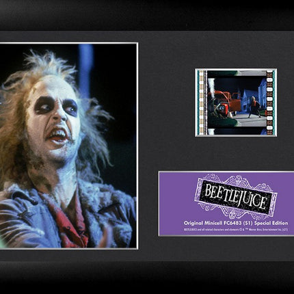 Beetlejuice Make My Millennium Minicell FilmCells Framed Desktop Presentation
