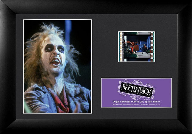 Beetlejuice Make My Millennium Minicell FilmCells Framed Desktop Presentation