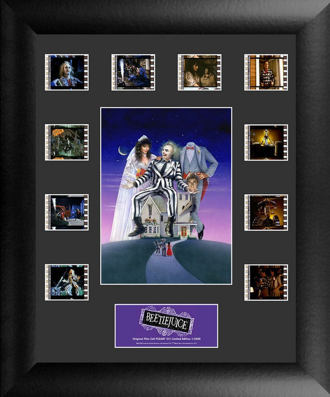 Beetlejuice S2 Limited Edition Mini Montage Framed FilmCells Presentation