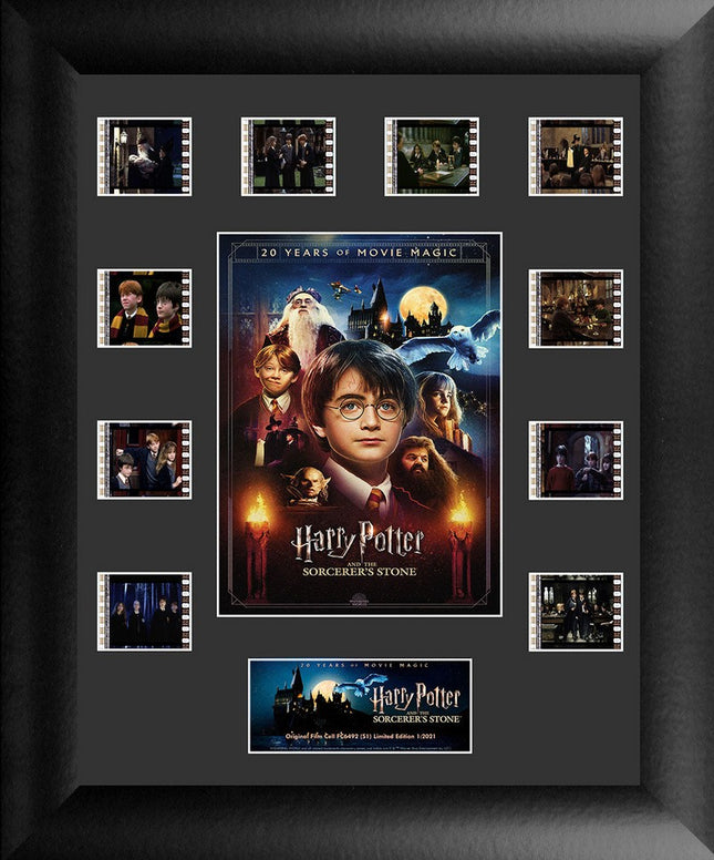 Harry Potter and the Sorcerers Stone 20th Anniversary S1 Limited Edition Mini Montage Framed FilmCells Presentation