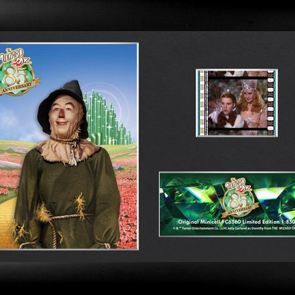 The Wizard of Oz 85th Anniversary Scarecrow Minicell FilmCells Framed Desktop Presentation