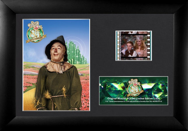 The Wizard of Oz 85th Anniversary Scarecrow Minicell FilmCells Framed Desktop Presentation