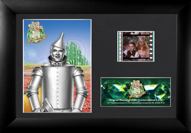 The Wizard of Oz 85th Anniversary Tinman Minicell FilmCells Framed Desktop Presentation