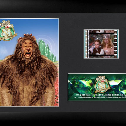 The Wizard of Oz 85th Anniversary Cowardly Lion Minicell FilmCells Framed Desktop Presentation