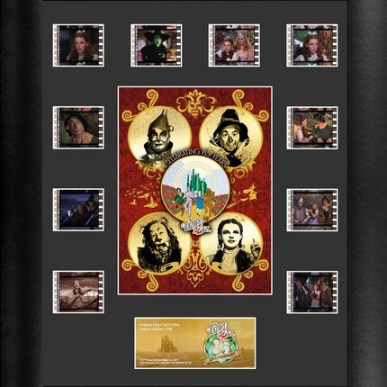 The Wizard of Oz 85th Anniversary Character Profiles FilmCells Presentation Mini Montage Framed Art
