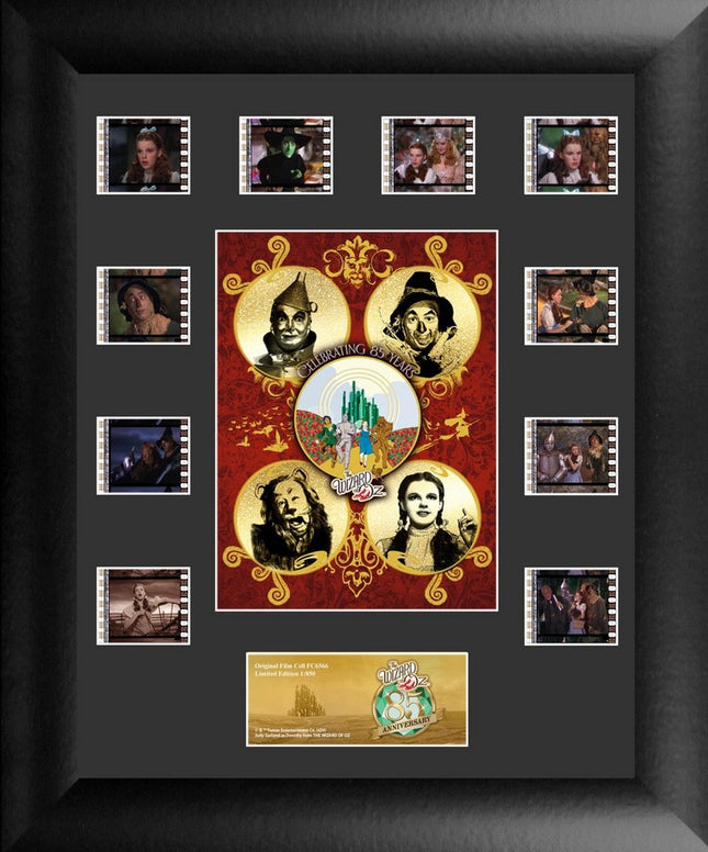 The Wizard of Oz 85th Anniversary Character Profiles FilmCells Presentation Mini Montage Framed Art