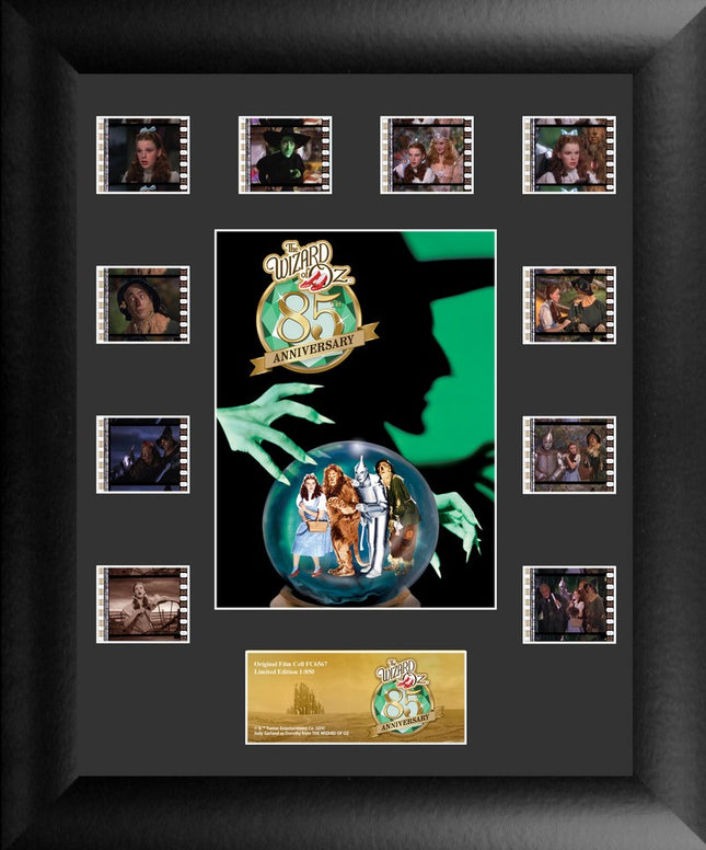 The Wizard of Oz 85th Anniversary Wicked Witch of the West FilmCells Presentation Mini Montage Framed Art