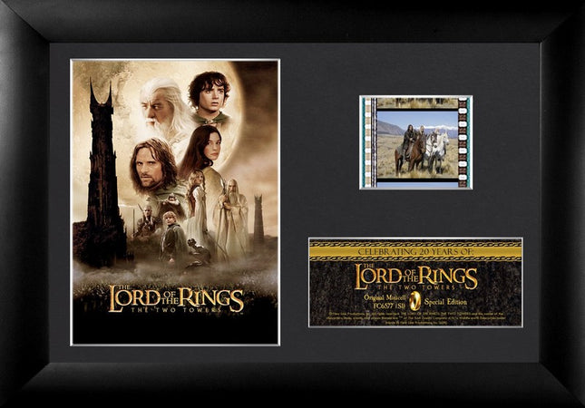 Lord of the Rings: The Two Towers 20th Anniversary Minicell FilmCells Framed Desktop Presentation