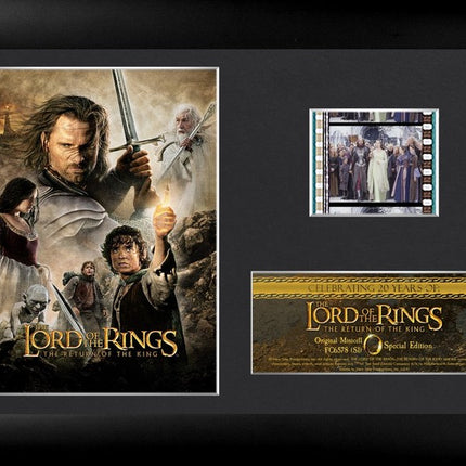 Lord of the Rings: Return of the King 20th Anniversary Minicell FilmCells Framed Desktop Presentation