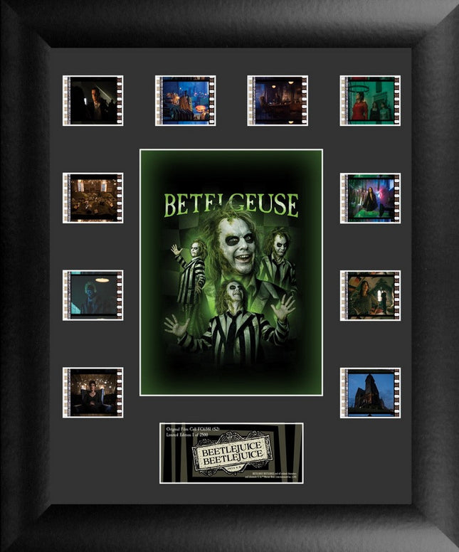 Beetlejuice Beetlejuice S2 Mini Montage Framed FilmCells Presentation