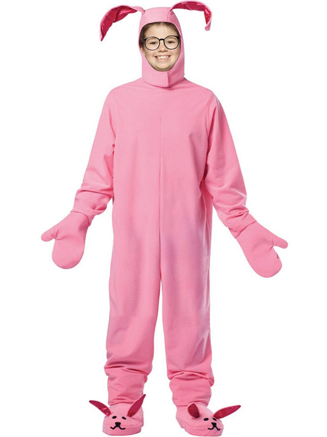 Kids Christmas Pink Bunny Costume 7-10