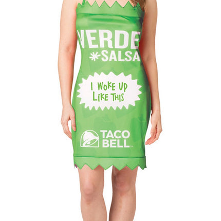 Taco Bell Hot Sauce Packet Dress - Verde