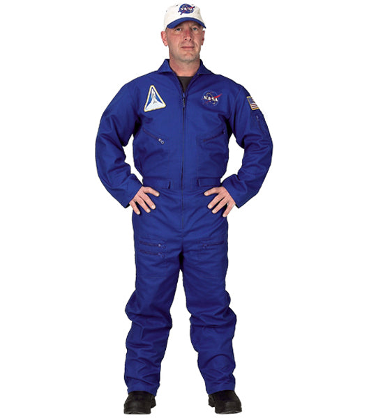 Adult Flight Suit Costume with Embroidered Cap