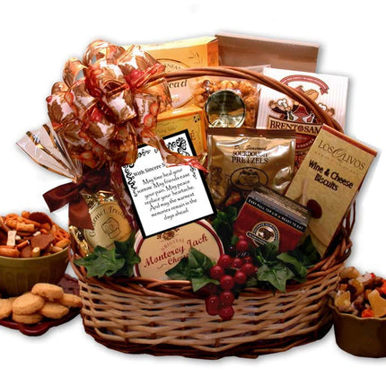 With Sincere sympathy Bountiful Gourmet Gift Basket