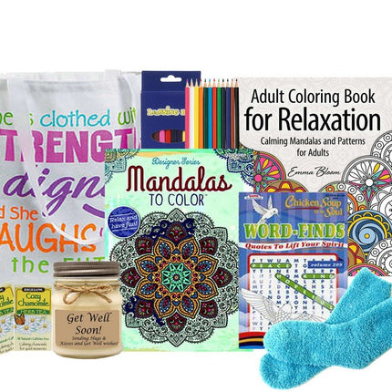 Stress Reducing Coloring Gift Tote