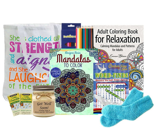 Stress Reducing Coloring Gift Tote