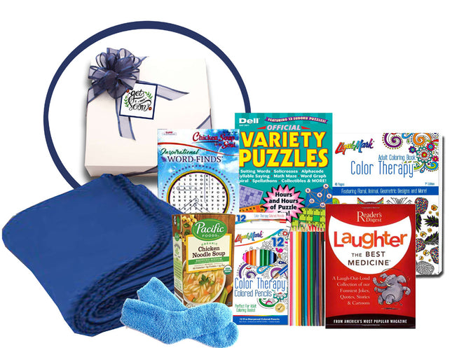 Deluxe Laughter is The Best Medicine Get Well Soon Basket