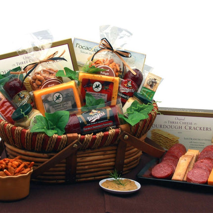 Savory Favorites Meat and Cheese Gift Basket