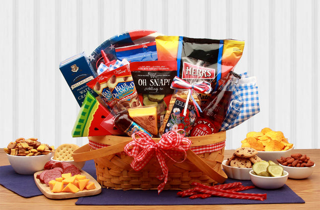 Celebrate America Picnic Gift Basket