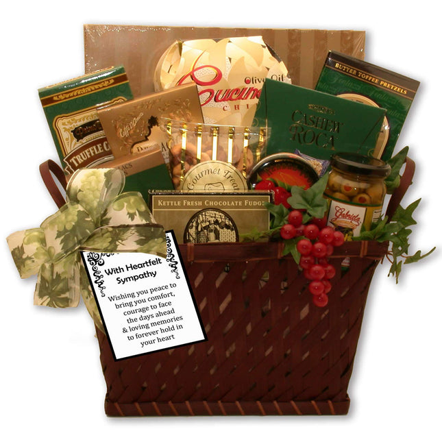 With Heartfelt Sympathy Gift Basket