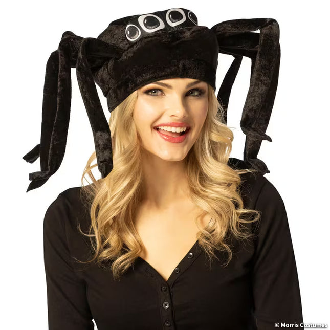 Adult 3D Black Spider Costume Hat Costume