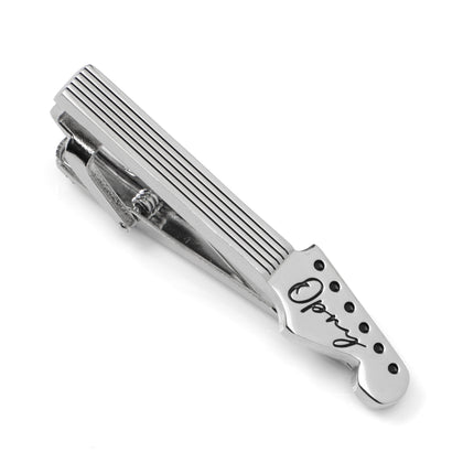 Grand Ole Opry Guitar Neck Silver Tie Clip