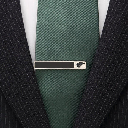 Game of Thrones Stark Onyx Tie Clip