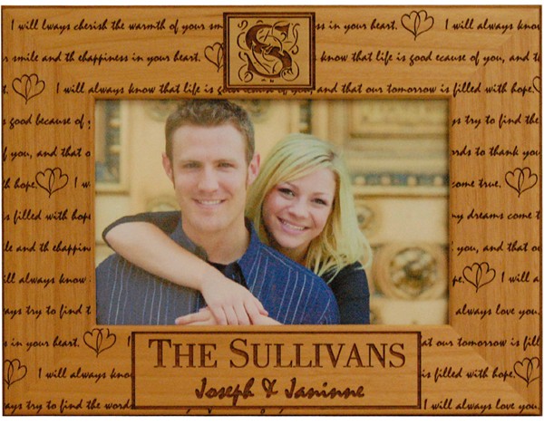 Monogrammed Frames Monogrammed Frame, Personalized Romantic Picture Frames – Future Memories