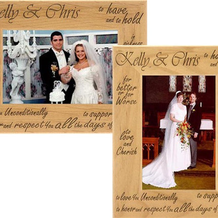 Personalized Wedding Vows Frame