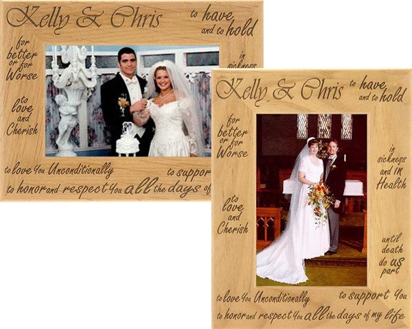Personalized Wedding Vows Frame
